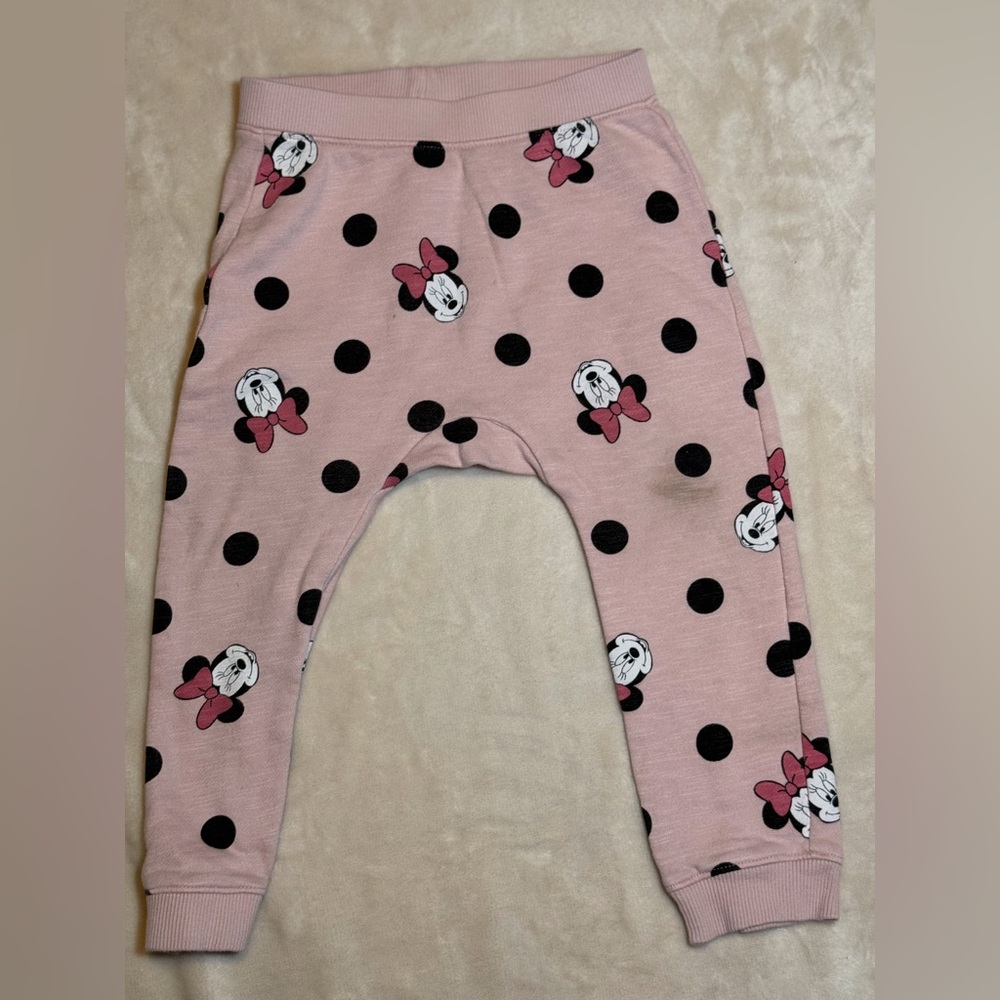 H&M Pink Minnie Mouse Sweatpants